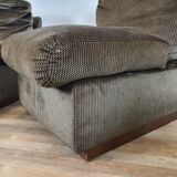 Canapé modulable 5 places en tissu