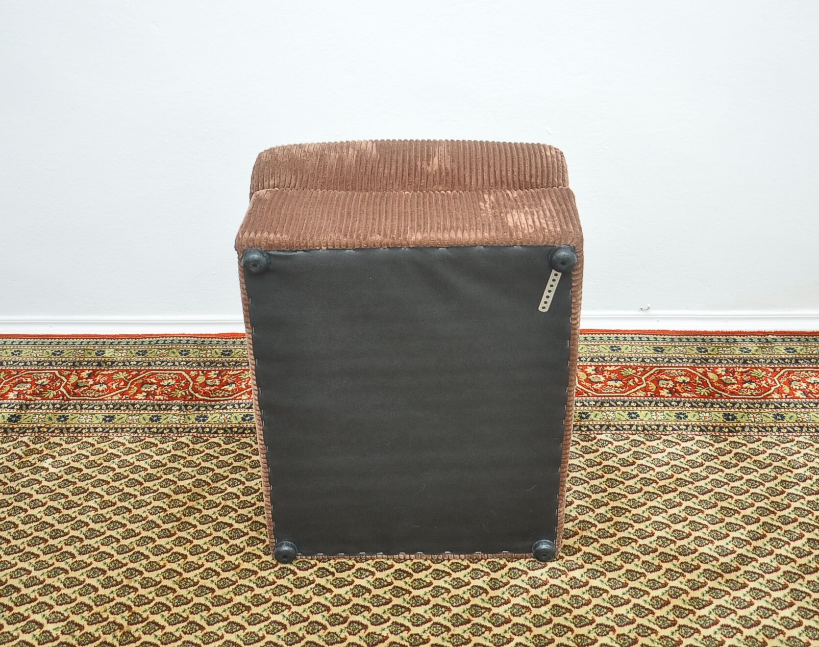 Brown corduroy modular sofa from the 70's, set of 5