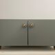 Antique low furniture restyled on wheels