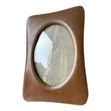 Cadre en bois dimensions 20 cm x 14,5 cm Verre convexe