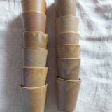 Digoin grespots vintage stoneware glasses/cups