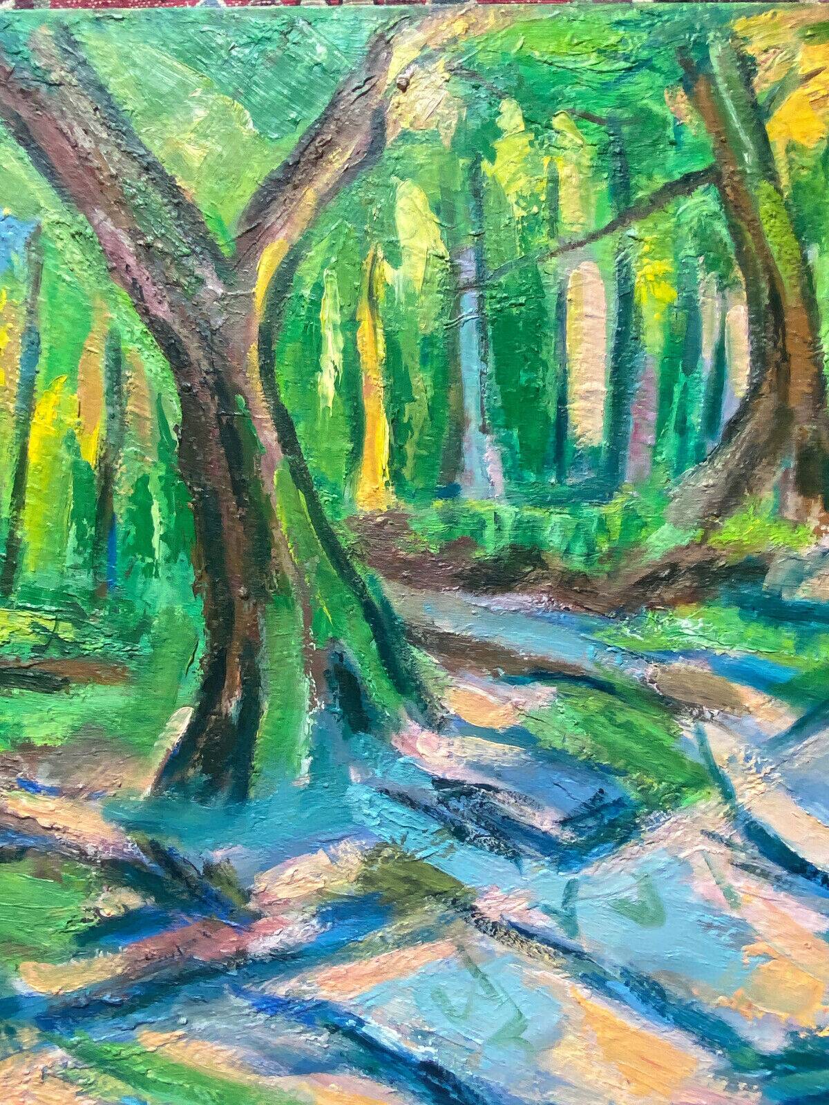 Painting "bois de vincennes" hst m. guetta-fattal (1922-2009) fauvism