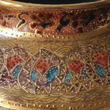 Vase signed Satsuma. Birds/Butterflies/floral patterns on a wild nature background. Gold highlights