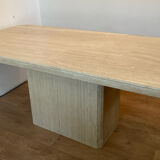 Travertine dining table 6/8 people