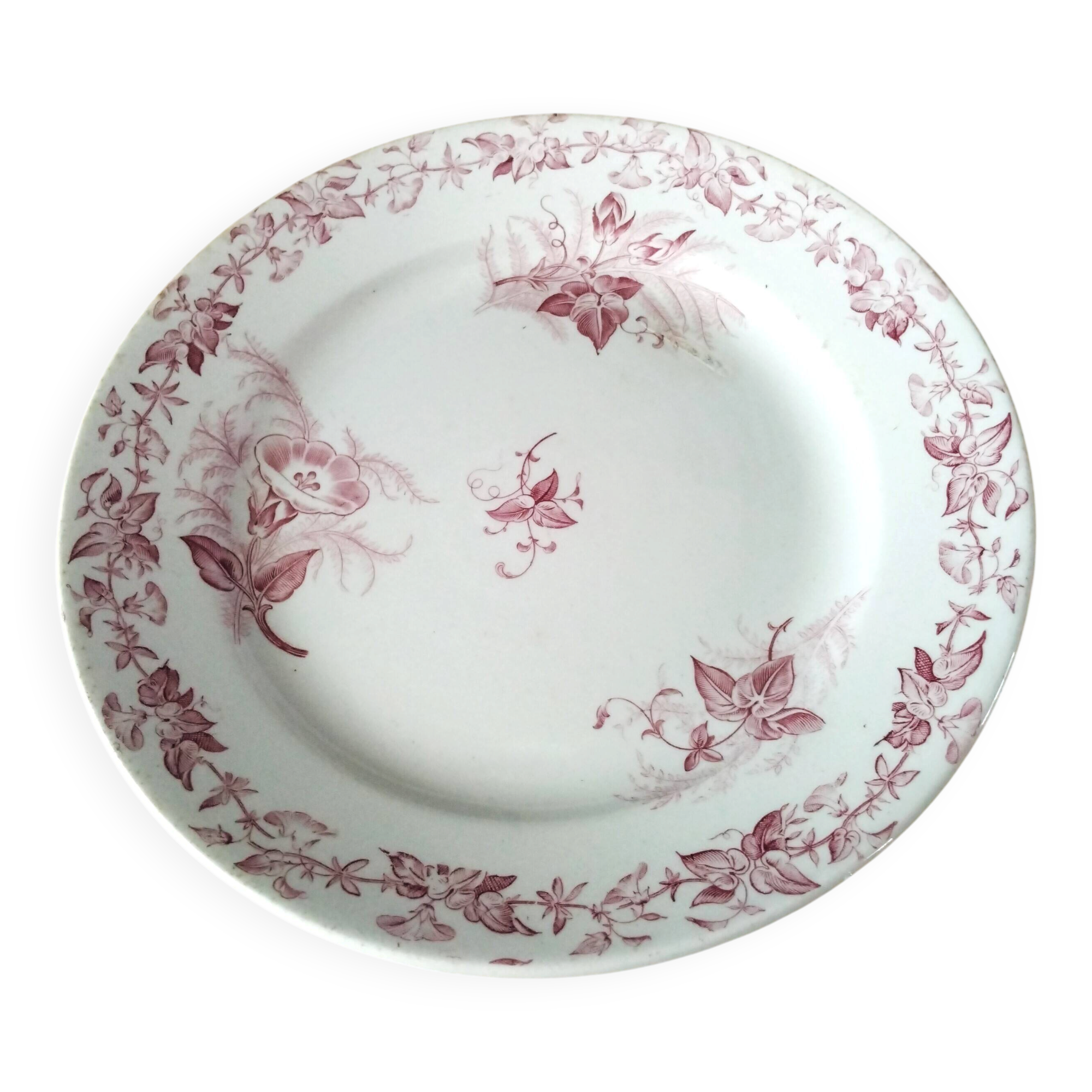 Coupe sur pied , compotier Pexonne Fenal Frères  Modèle "Liseron"