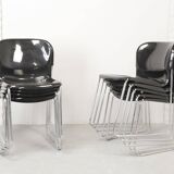 Drabert SM400 Stackable Dining Chairs by Gerd Lange, Set of 2. Germany, 80s