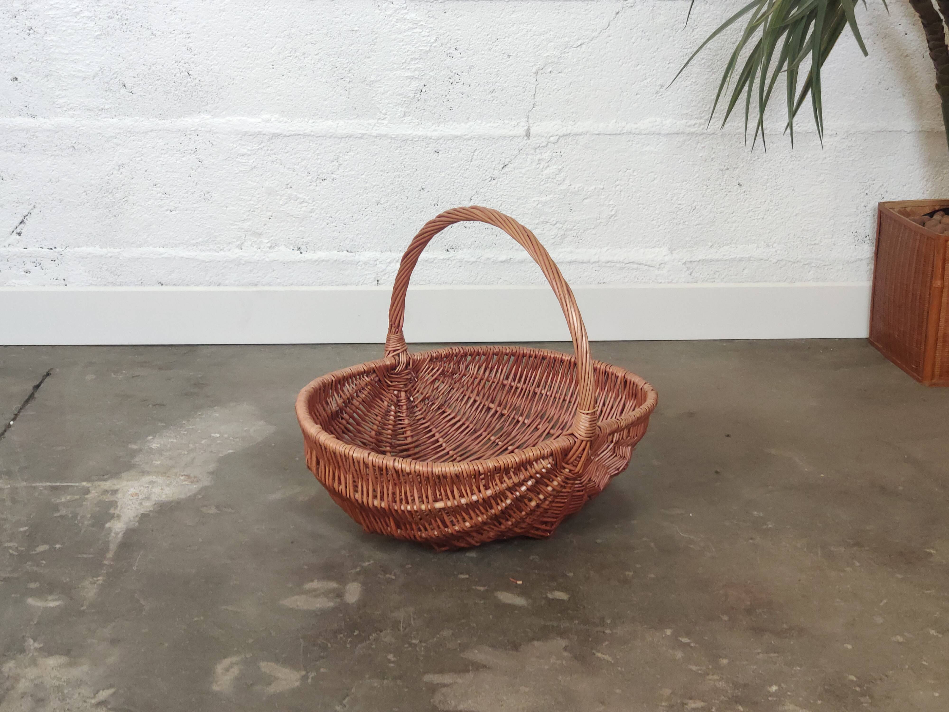 Vintage wicker basket