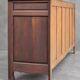 Sideboard or buffet in the Dudouyt style, made of solid oak wood.