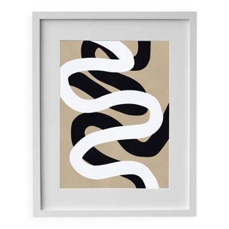 Handmade painting framed