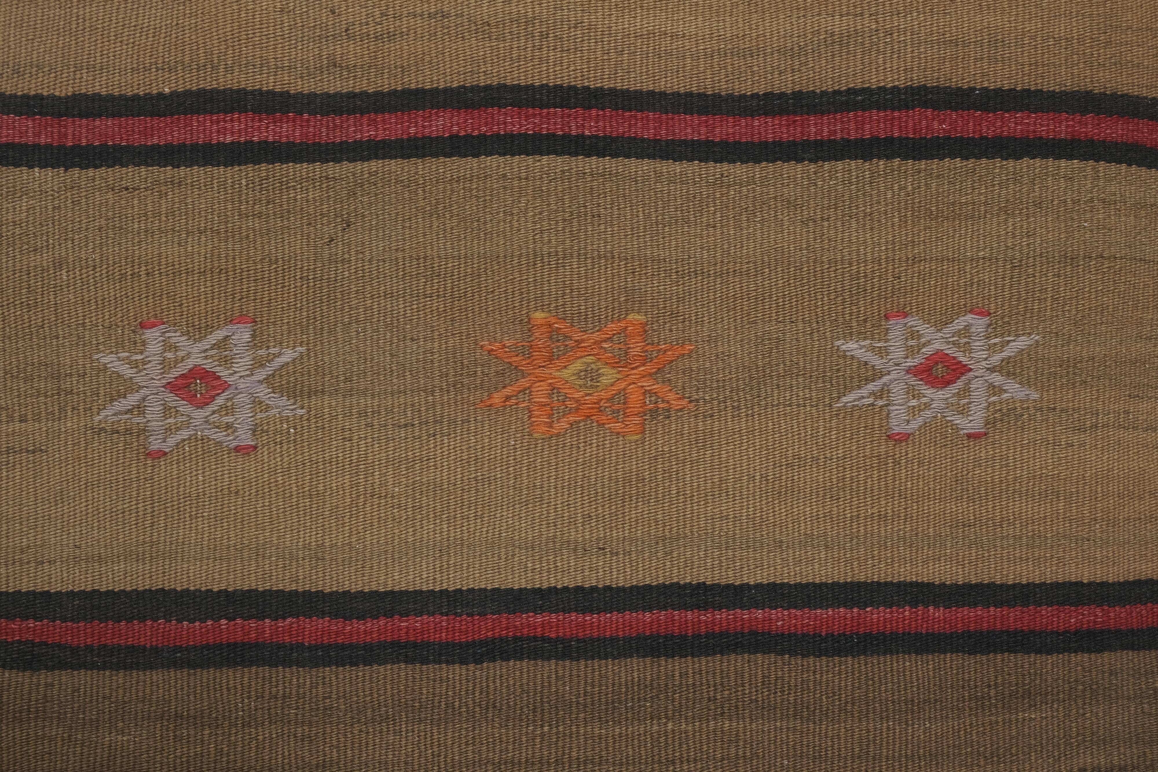 Striped Narrow Turkish Kilim Runner Rug