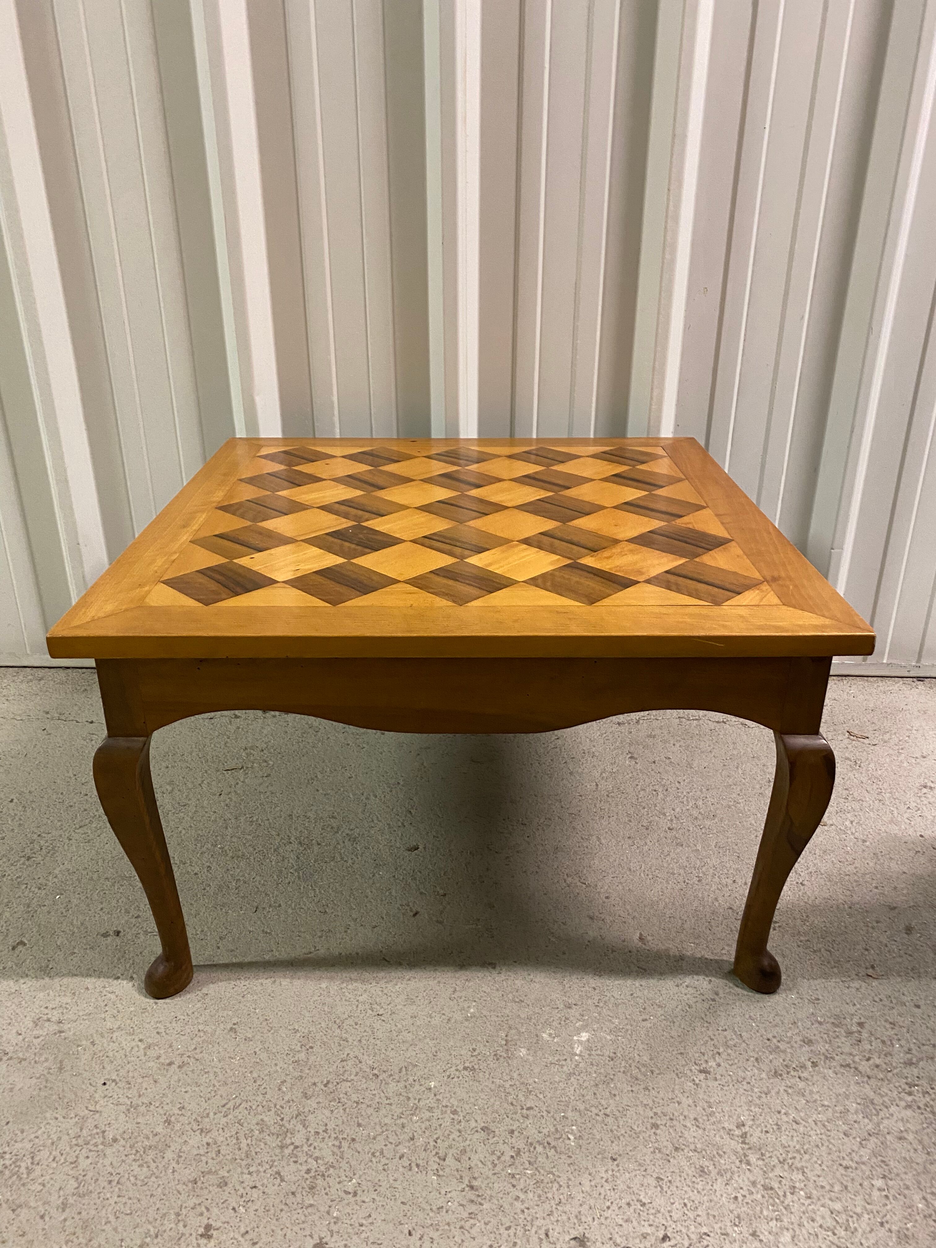 Marquetry coffee table