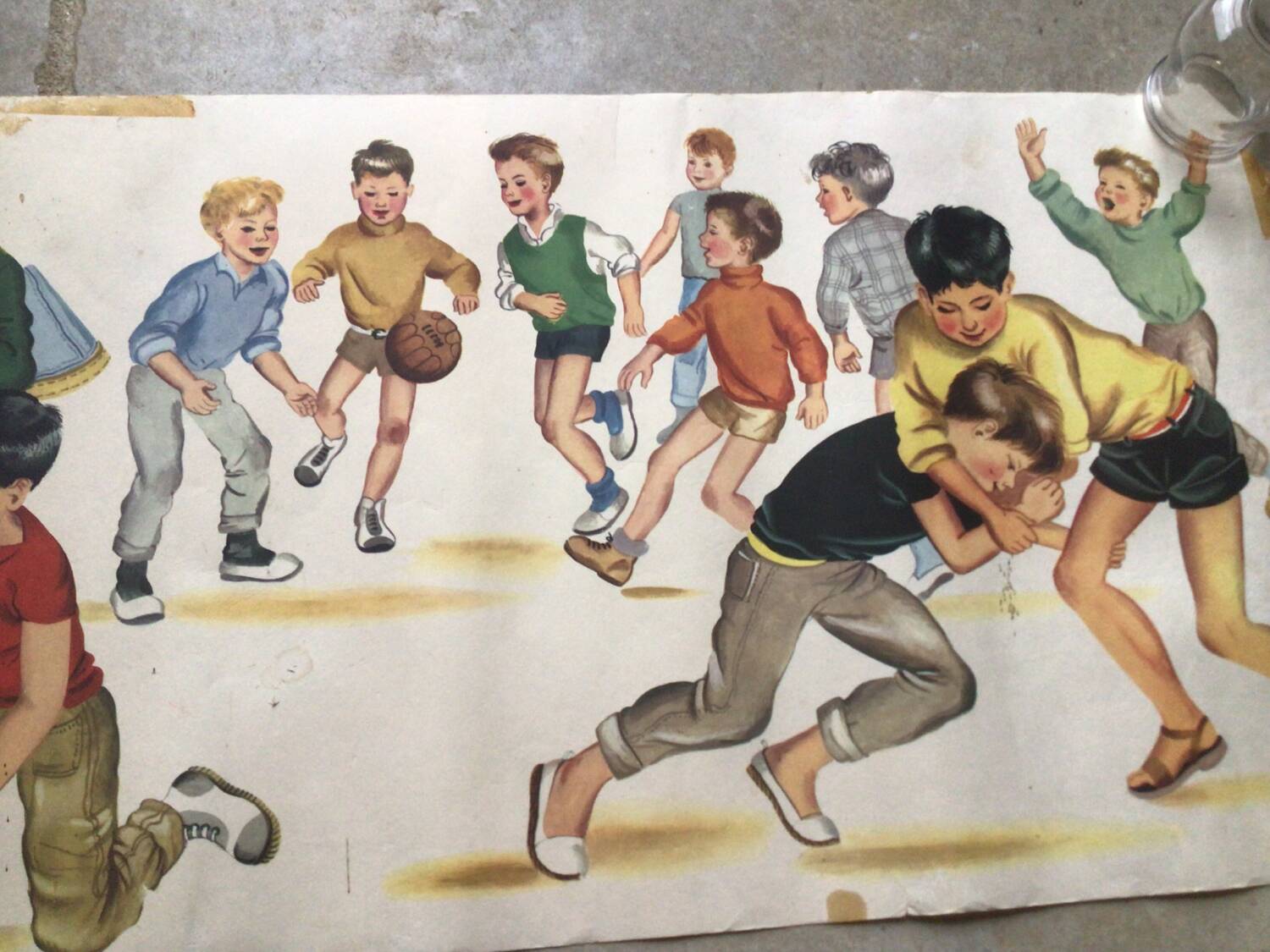 Vintage school poster boy