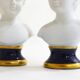 Pair of busts in biscuits