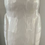 Vintage glazed ceramic owl umbrella stand
