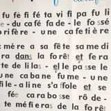 School poster "b, f"