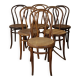 Series 6 bistro chairs model n°18 Thonet style