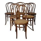 Series 6 bistro chairs model n°18 Thonet style