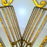 Golden metal magazine door