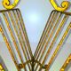 Golden metal magazine door