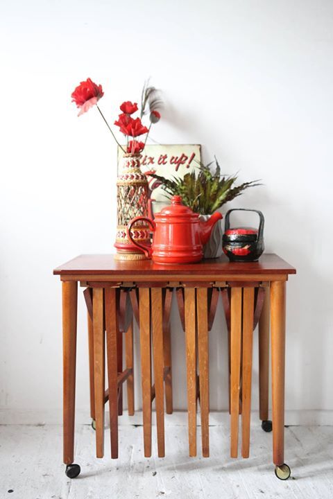 1960's Czechoslovakian nesting tables by Poul Hundevad