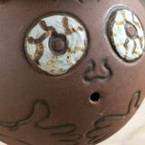 Anthropomorphic ceramic vase made by hand in. California by Stoneware Designs West, 1960-70