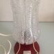 Vintage bedside lamp, tulip glass, 60s-70s