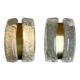 Glass and brass wall lights by Doria, 1960s