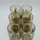 Pitcher and 6 lemonade glasses - wheat cob decoration - Luminarc France - vintage 70s
