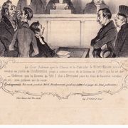 19th Century Lithograph Honoré Daumier 1839 Court Lawyer Judge Magistrate Justice