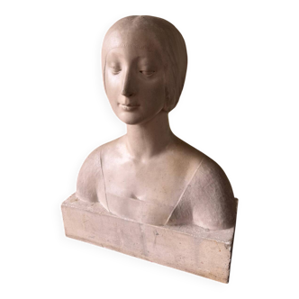 Renaissance plaster bust, circa 1900 / Louvre Workshop. After F