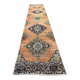 Distressed Turkish Runner 375x80 cm wool Vintage Tribal Rug