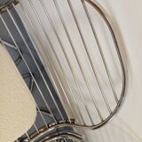 Set of 4 vintage Italian Gastone Rinaldi style chairs in chrome metal