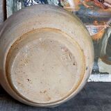 Ball vase in enamel sandstone cracked inside Indigo