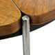 Vintage rosewood coffee table with glass, Denmark, 70s design