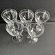 5 glasses in light blown, cut and guilloché crystal