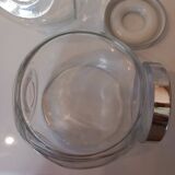 2 bocaux en verre vintage  Bormioli Rocco