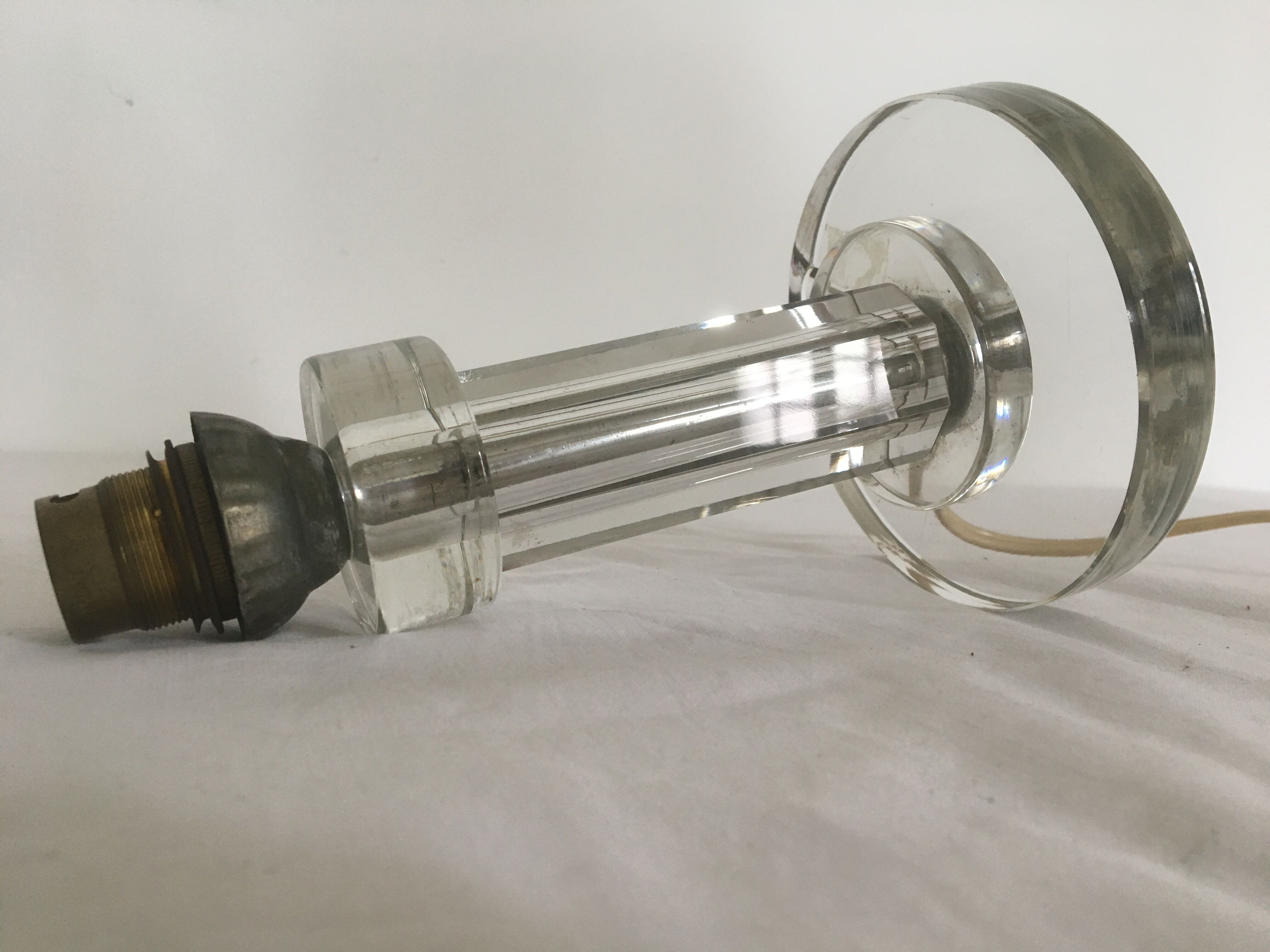 Modernist glass lamp foot 1930-40