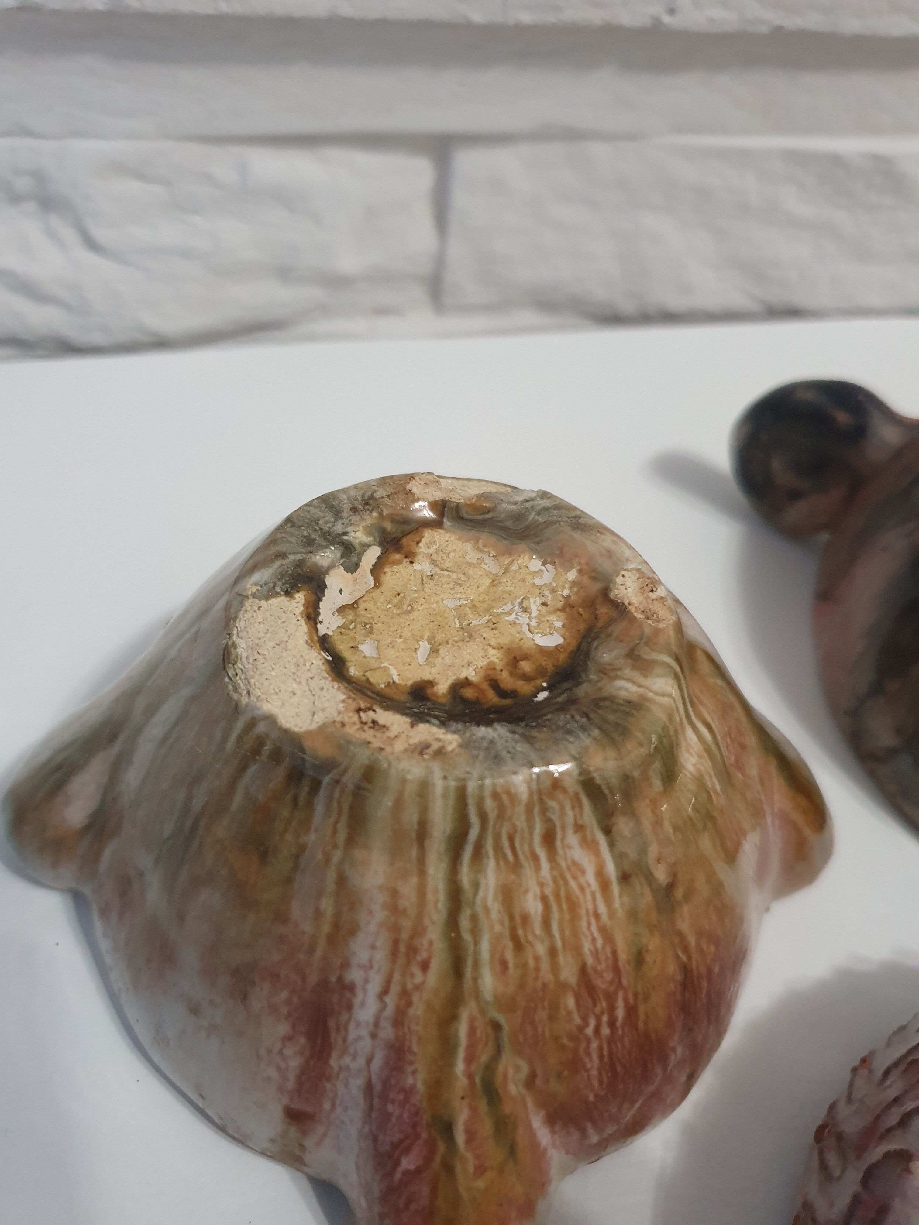 Ceramic lot signed Alice Colonieu