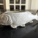 fish pocket ashtray in biscuit Heubach & co