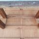 Art Deco table in walnut veneer