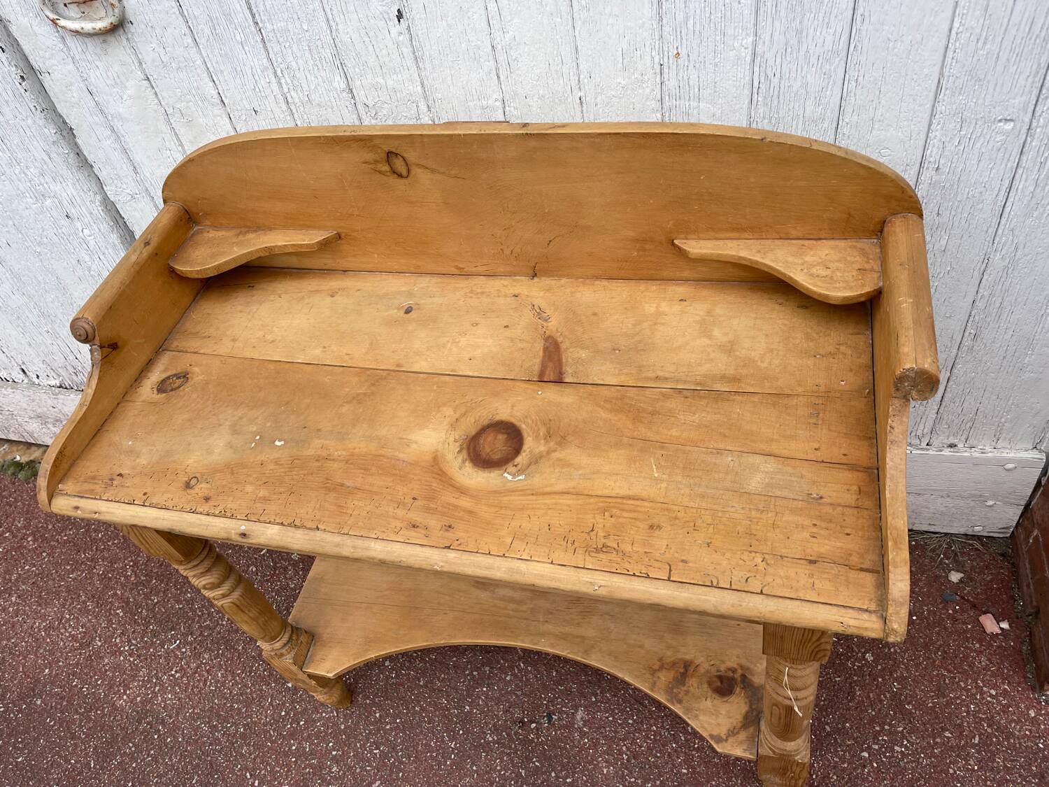 Desk - vintage English pine dressing table