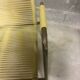 Yellow scoubidou chair