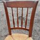 4 chaises paillées Louis-Philippe en bois fruitier