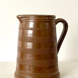 Handmade stoneware pitcher