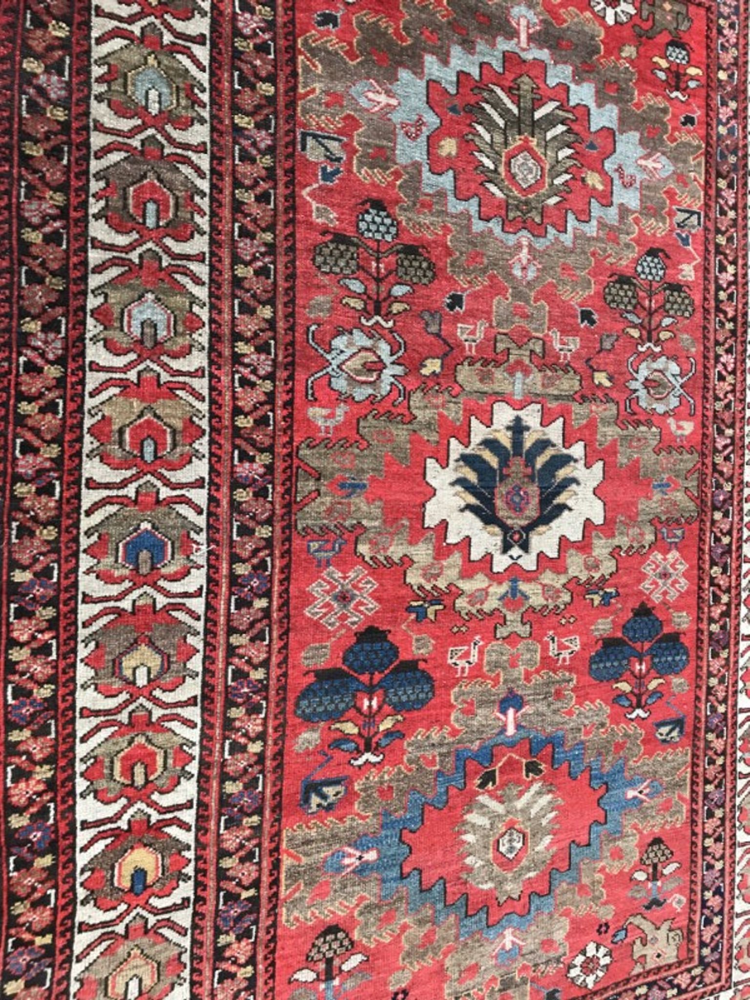 Former carpet Persian Malayer 19th century handmade 134 X 185 CM