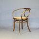 Le Corbusier armchair by Fischel 1890 caned, not Thonet.