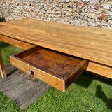 Large old farm table