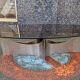 1970 coffee table in brushed steel