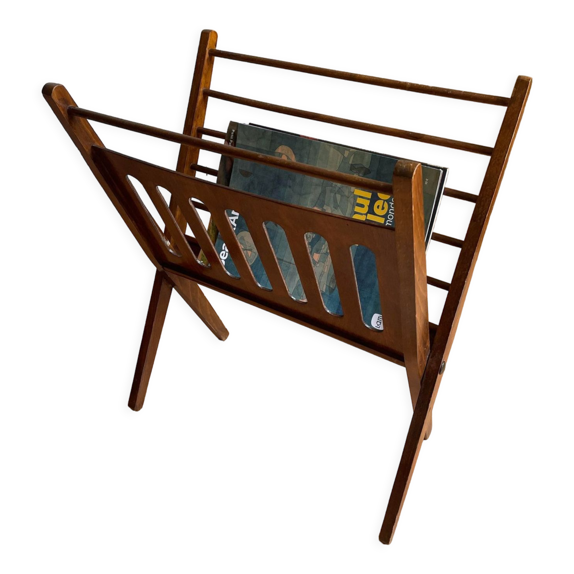 Foldable Scandinavian magazine holder