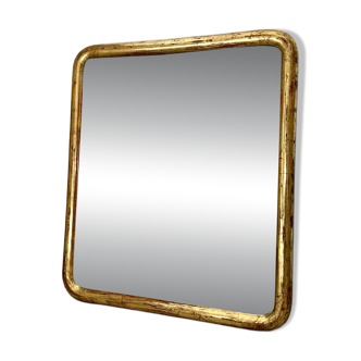 Antique gilded Louis-Philippe mirror, 19th century.